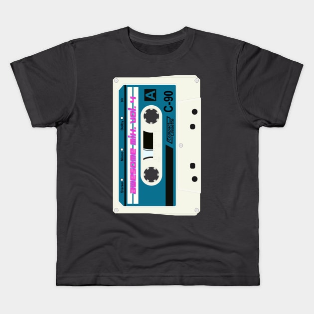 Awesome Mixtape Vol. 4 Guardians Of The Galaxy Kids T-Shirt by waltzart